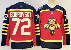 Fanatics Florida Panthers #72 Sergei Bobrovsky Red 2026 Authentic Stitched NHL jersey