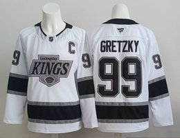 Fanatics Los Angeles Kings #99 Wayne Gretzky White Authentic Stitched NHL jersey