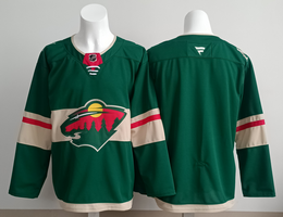 Fanatics Minnesota Wild Blank Green Authentic Stitched NHL Jersey