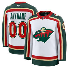 Fanatics Minnesota Wild Custom White Authentic Stitched NHL Jersey