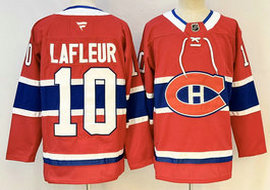 Fanatics Montreal Canadiens #10 Guy Lafleur Red Authentic Stitched NHL jersey