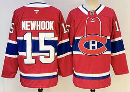 Fanatics Montreal Canadiens #15 Alex Newhook Red Authentic Stitched NHL Jerseys