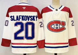 Fanatics Montreal Canadiens #20 Juraj Slafkovsky White Authentic Stitched NHL Jerseys