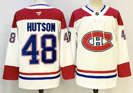 Fanatics Montreal Canadiens #48 Lane Hutson White NHL Jersey