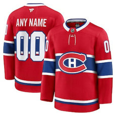 Fanatics Montreal Canadiens Custom Red Authentic Stitched NHL Jersey