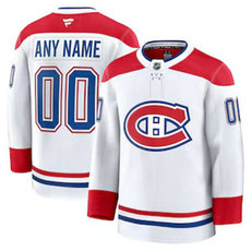 Fanatics Montreal Canadiens Custom White Authentic Stitched NHL Jersey