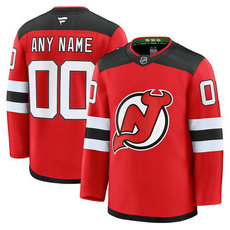 Fanatics New Jersey Devils Custom Red Authentic Stitched NHL Jersey