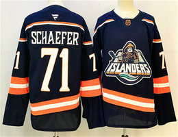 Fanatics New York Islanders #71 Matthew Schaefer Navy 2024-25 Authentic Stitched NHL jersey