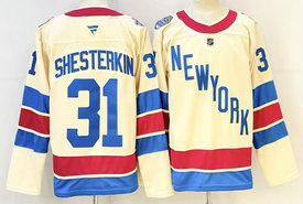 Fanatics New York Rangers #31 Igor Shesterkin Gream classic Stitched Jersey