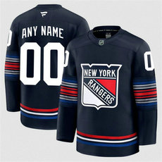 Fanatics New York Rangers Custom Navy Authentic Stitched NHL Jersey