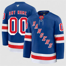 Fanatics New York Rangers Custom Royal Authentic Stitched NHL Jersey