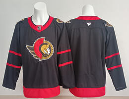 Fanatics Ottawa Senators Blank Black Reverse Retro Authentic Stitched NHL jersey