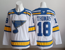 Fanatics St. Louis Blues #18 Robert Thomas White Authentic Stitched NHL Jersey