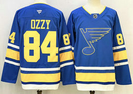 Fanatics St. Louis Blues #84 OZZY Blue 2025 Authentic Stitched NHL Jersey