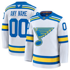 Fanatics St. Louis Blues Custom White Authentic Stitched NHL Jersey