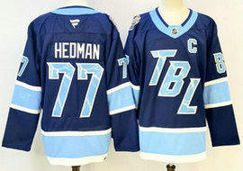 Fanatics Tampa Bay Lightning #77 Victor Hedman Blue 2026 Stadium Series NHL Jersey