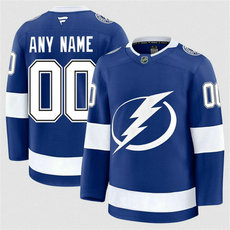 Fanatics Tampa Bay Lightning Custom Blue Authentic Stitched NHL Jersey