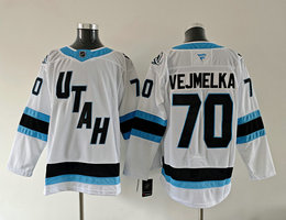 Fanatics Utah Mammoth #70 Karel Vejmelka White 2025 Stitched Jersey
