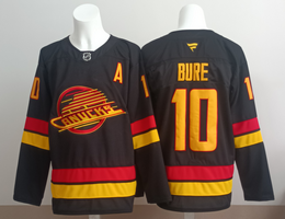 Fanatics Vancouver Canucks #10 Pavel Bure Black Authentic Stitched NHL jersey