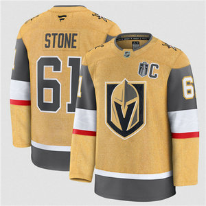 Fanatics Vegas Golden Knights #61 Mark Stone Gold 2026 Stanley Cup Final Patch Hockey Jersey