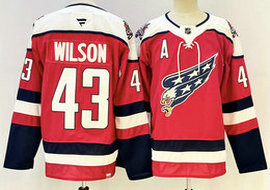Fanatics Washington Capitals #43 Tom Wilson Red Third Authentic Stitched NHL jersey