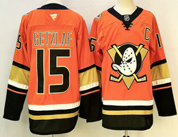 Fanatics Anaheim Ducks #15 Ryan Getzlaf Orange Authentic Stitched NHL Jersey