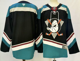 Fanatics Anaheim Ducks Blank Black Authentic Stitched NHL Jersey