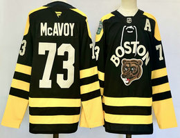 Fanatics Boston Bruins #73 Charlie McAvoy Black Classic Authentic Stitched NHL Jersey