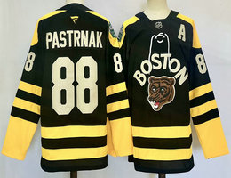 Fanatics Boston Bruins #88 David Pastrnak Black Winter Classic Authentic Stitched NHL Jersey