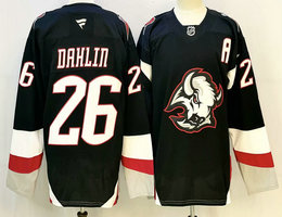 Fanatics Buffalo Sabres #26 Rasmus Dahlin Black Stitched Jersey