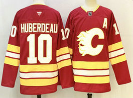 Fanatics Calgary Flames #10 Jonathan Huberdeau Red 100th Authentic Stitched NHL jersey