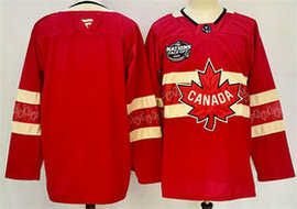Fanatics Canada Blank Red 2025 4 Nations Face-Off Premium Stitched Jersey
