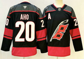 Fanatics Carolina Hurricanes #20 Sebastian Aho Black Home Authentic Stitched NHL Jerseys