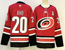 Fanatics Carolina Hurricanes #20 Sebastian Aho Red Authentic Stitched NHL Jerseys