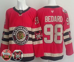 Fanatics Chicago Blackhawks #98 Connor Bedard Red Classic Authentic Stitched NHL Jersey