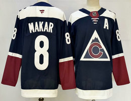 Fanatics Colorado Avalanche #8 Cale Makar Navy Blue A patch NHL Jersey