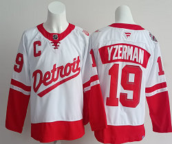 Fanatics Detroit Red Wings #19 Steve Yzerman White Stadium Series Jersey