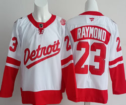 Fanatics Detroit Red Wings #23 Lucas Raymond White Stadium Series Jersey