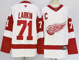 Fanatics Detroit Red Wings #71 Dylan Larkin White Authentic Stitched NHL Jersey