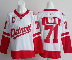 Fanatics Detroit Red Wings #71 Dylan Larkin White Stadium Series Jersey