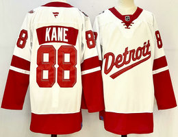Fanatics Detroit Red Wings #88 Patrick Kane White 2024-2025 Stadium Series Jersey