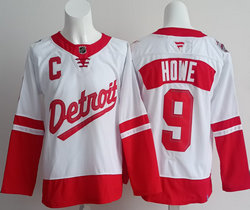 Fanatics Detroit Red Wings #9 Gordie Howe White Stadium Series Jersey