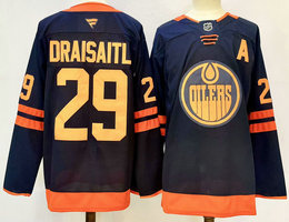 Fanatics Edmonton Oilers #29 Leon Draisaitl Reverse Retro NHL Jersey