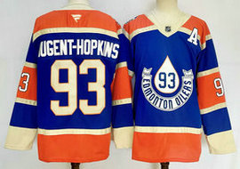 Fanatics Edmonton Oilers #93 Ryan Nugent-Hopkins Royal Blue 2024 Winter Classic NHL Jersey