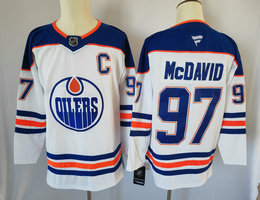 Fanatics Edmonton Oilers #97 Connor McDavid White Authentic Stitched NHL jersey