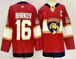 Fanatics Florida Panthers #16 Aleksander Barkov Red Authentic Stitched NHL jersey