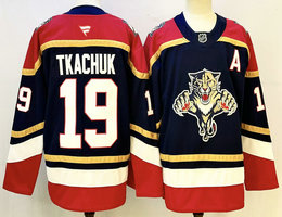 Fanatics Florida Panthers #19 Matthew Tkachuk Navy Authentic Stitched NHL jersey