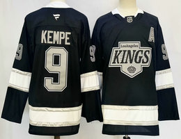 Fanatics Los Angeles Kings #9 Adrian Kempe Black Kings Authentic Stitched NHL jersey