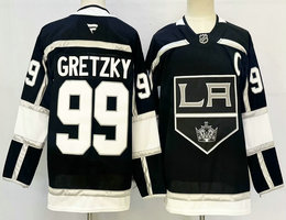 Fanatics Los Angeles Kings #99 Wayne Gretzky Black Authentic Stitched NHL jersey
