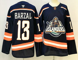 Fanatics New York Islanders #13 mathew barzal navy Reverse Retro Authentic Stitched NHL jersey